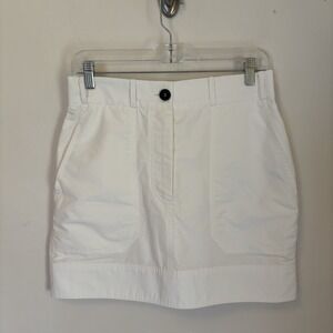 Atelier Unttld Skirt Mini 8 White Cotton‎ Blend Designer Quiet Luxury Coastal